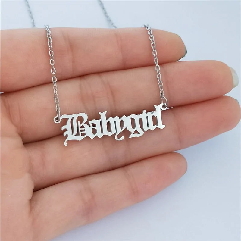 Babygirl Pendant Necklace WEM Support (www.WEM.support)