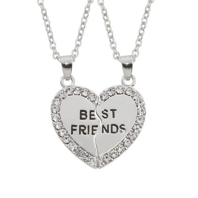 Star Moon Best Friend Pendant Necklace Set WEM Support (www.WEM.support)