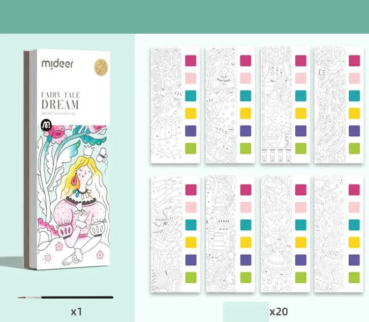 Pocket Watercolor Painting Book for Kids WEM Support (www.WEM.support)