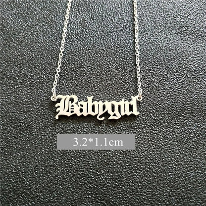 Babygirl Pendant Necklace WEM Support (www.WEM.support)