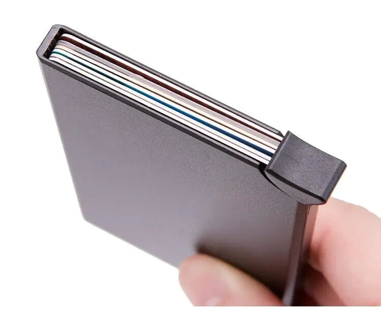 Mens RFID Blocking Slim Money Clip Carbon Fiber Wallet ID Credit Card Holder New WEM Support (www.WEM.support)