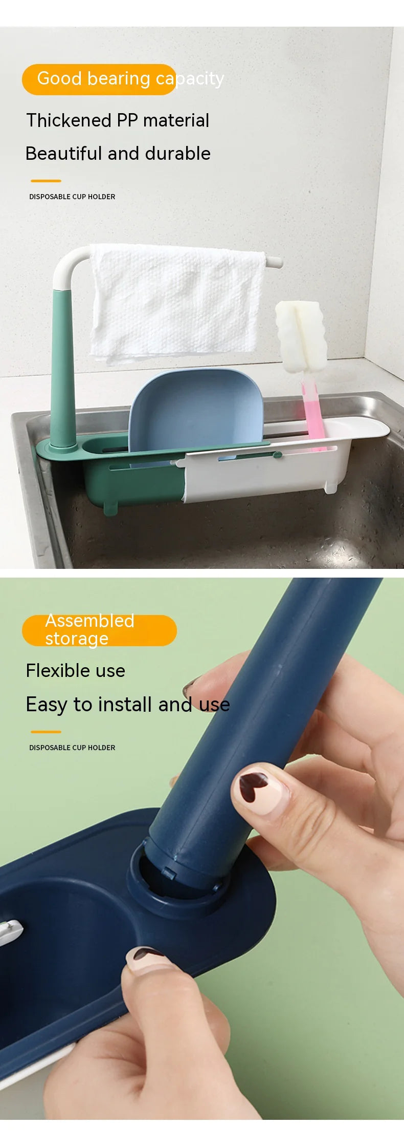 Prateleira Retrátil para Pia HejK.com