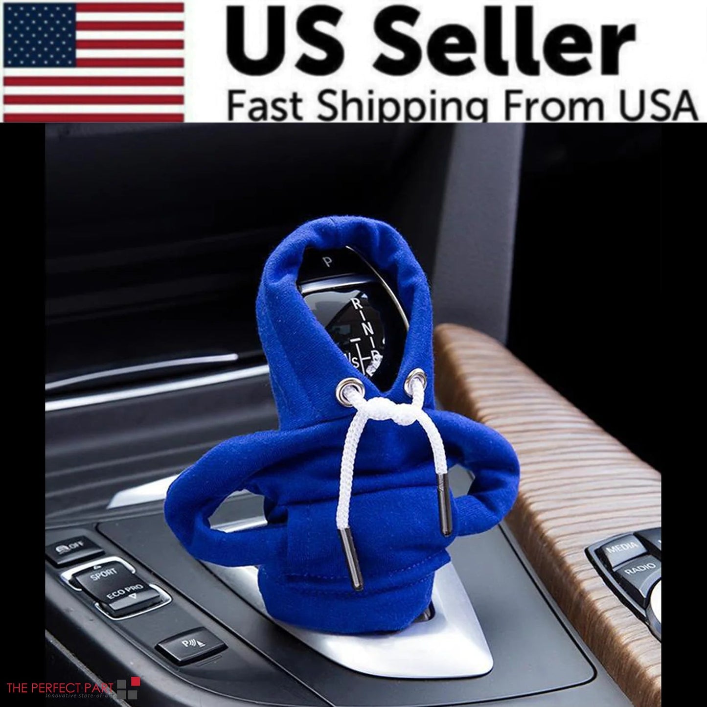 Car Gear Shift Cover Mini Hoodie Gear Shift Cover for Car Shifter Interior Trim WEM Support (www.WEM.support)