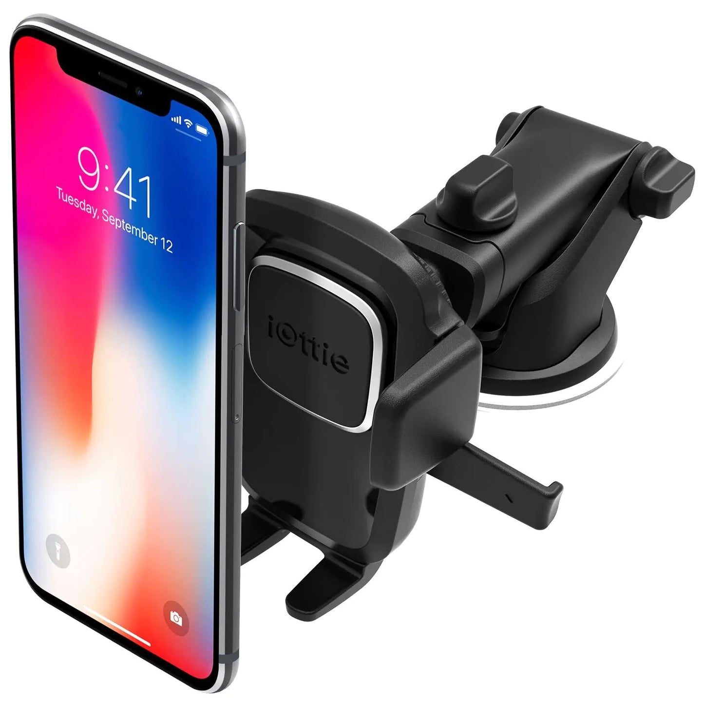 iOttie Easy One Touch 4 Dash & Windshield Universal Car Mount Phone Holder Desk Stand for -iPhone, Samsung, Moto, Huawei, Nokia, LG, Smartphones, Black HejK.com