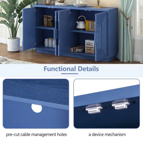 Solid Wood 4-side Cabinet WEM Support (www.WEM.support)