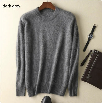 Thick Cashmere Round Neck Sweater WEM Support (www.WEM.support)