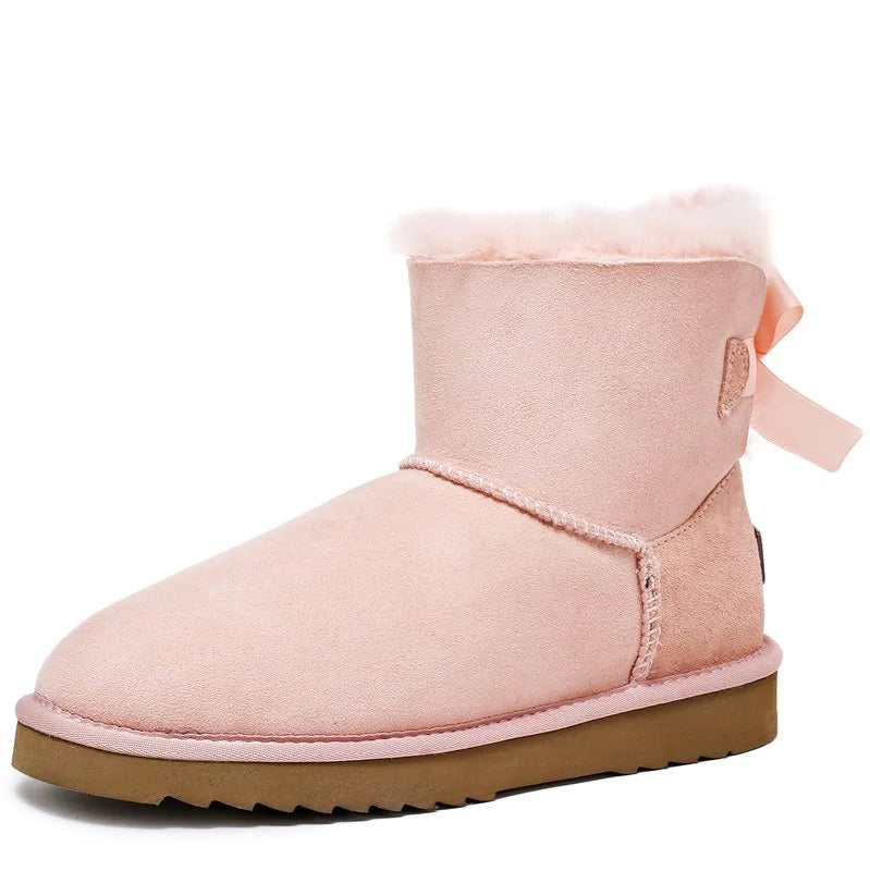Sheepskin and wool all-in-one snow boots WEM Support (www.WEM.support)