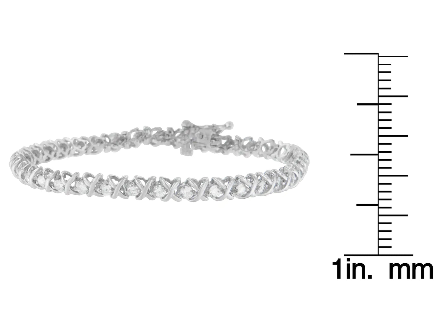 18K White Gold Round Cut Diamond Wrapped in Love Bracelet (2.00 cttw, H-I Color, I1-I2 Clarity) WEM Support (www.WEM.support)
