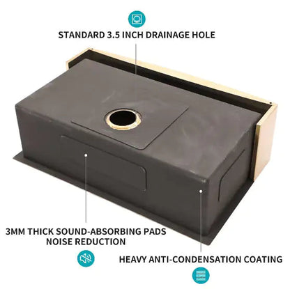 Stainless Steel Apron Front Farmhouse Sink - Prohibited On Amazon WEM Support (www.WEM.support)