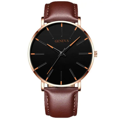 Minimalist Men's Fashion Ultra Thin Watch WEM Support (www.WEM.support)