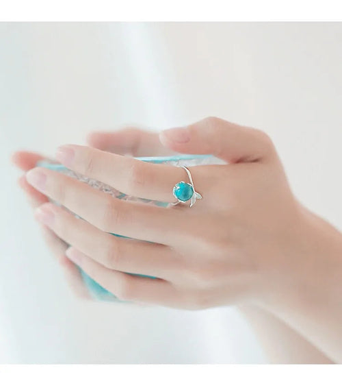 Sterling Silver Mermaid Ring WEM Support (www.WEM.support)