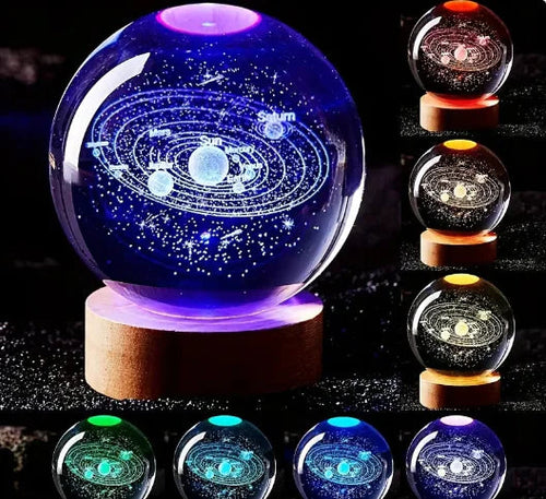 3D Inner Carving Luminous Crystal Ball Night Lamp: WEM Support (www.WEM.support)