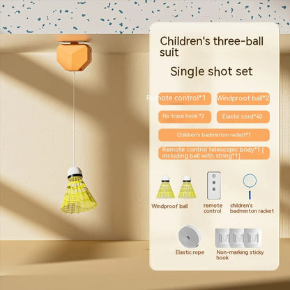 Badminton Racket Single Trainer with Automatic Rebound Swing WEM Support (www.WEM.support)