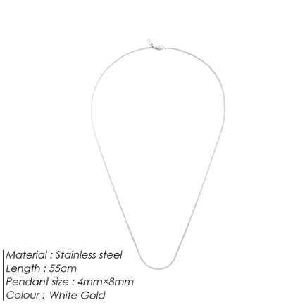 Men's Hip Hop Square Chain Necklace HejK.com