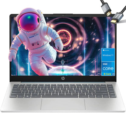 HP 14 inch Laptop Windows 11-8 Core Intel i3-N305-16GB RAM - 1TB PCIE SSD - School Laptop Student - Computadoras Laptop en oferta - Long Battery Life - 2024