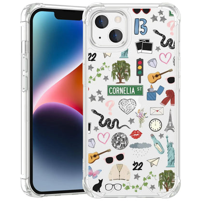 Taylorism Musician Phone Case Compatible with iPhone 12 Pro Max,Cool Queen Aesthetic Collage Phone Case for Women Girls Clear TPU Shockproof Cover Cases