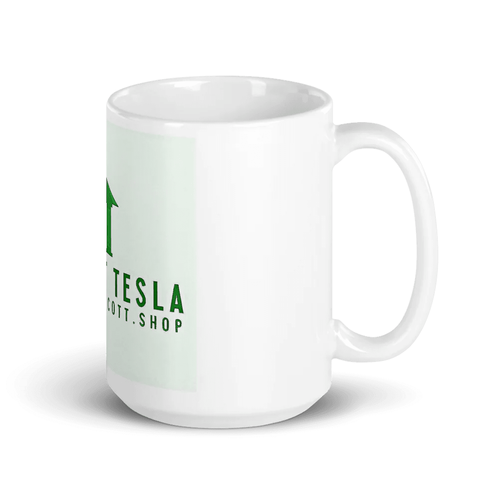 Weißer Glanzbecher - Catch Cards