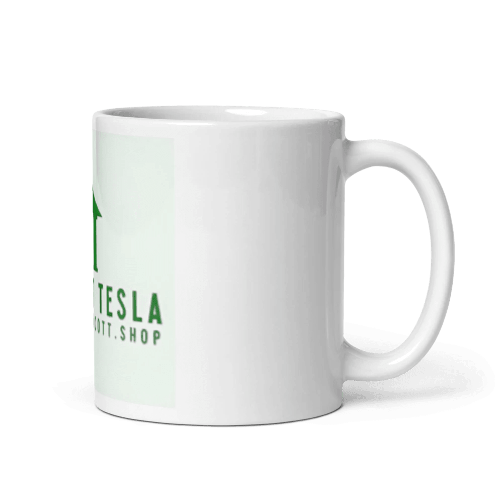 Weißer Glanzbecher - Catch Cards