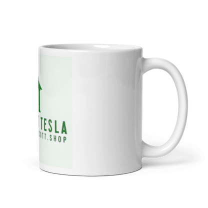 Weißer Glanzbecher - Catch Cards