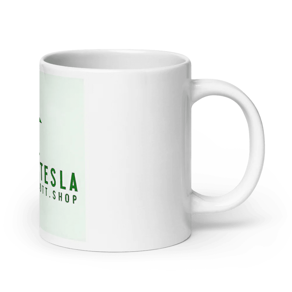 Weißer Glanzbecher - Catch Cards