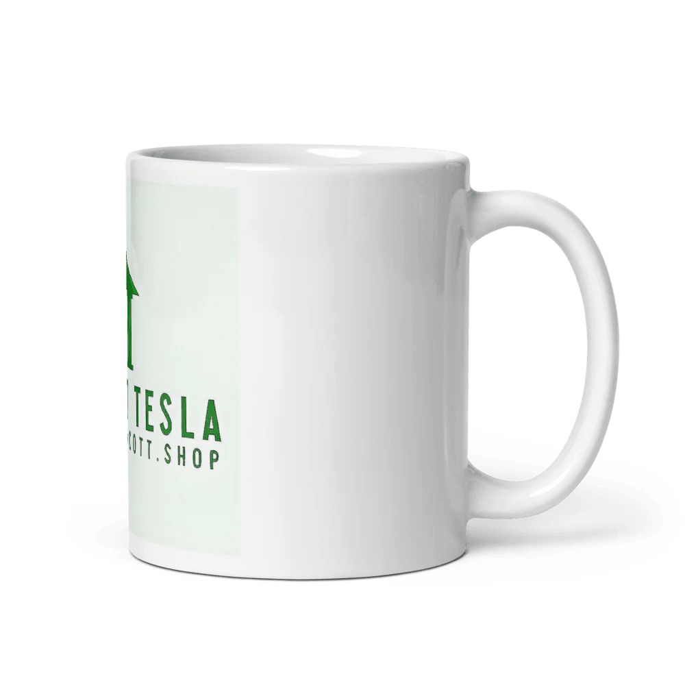 Weißer Glanzbecher - Catch Cards