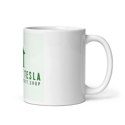 Weißer Glanzbecher - Catch Cards