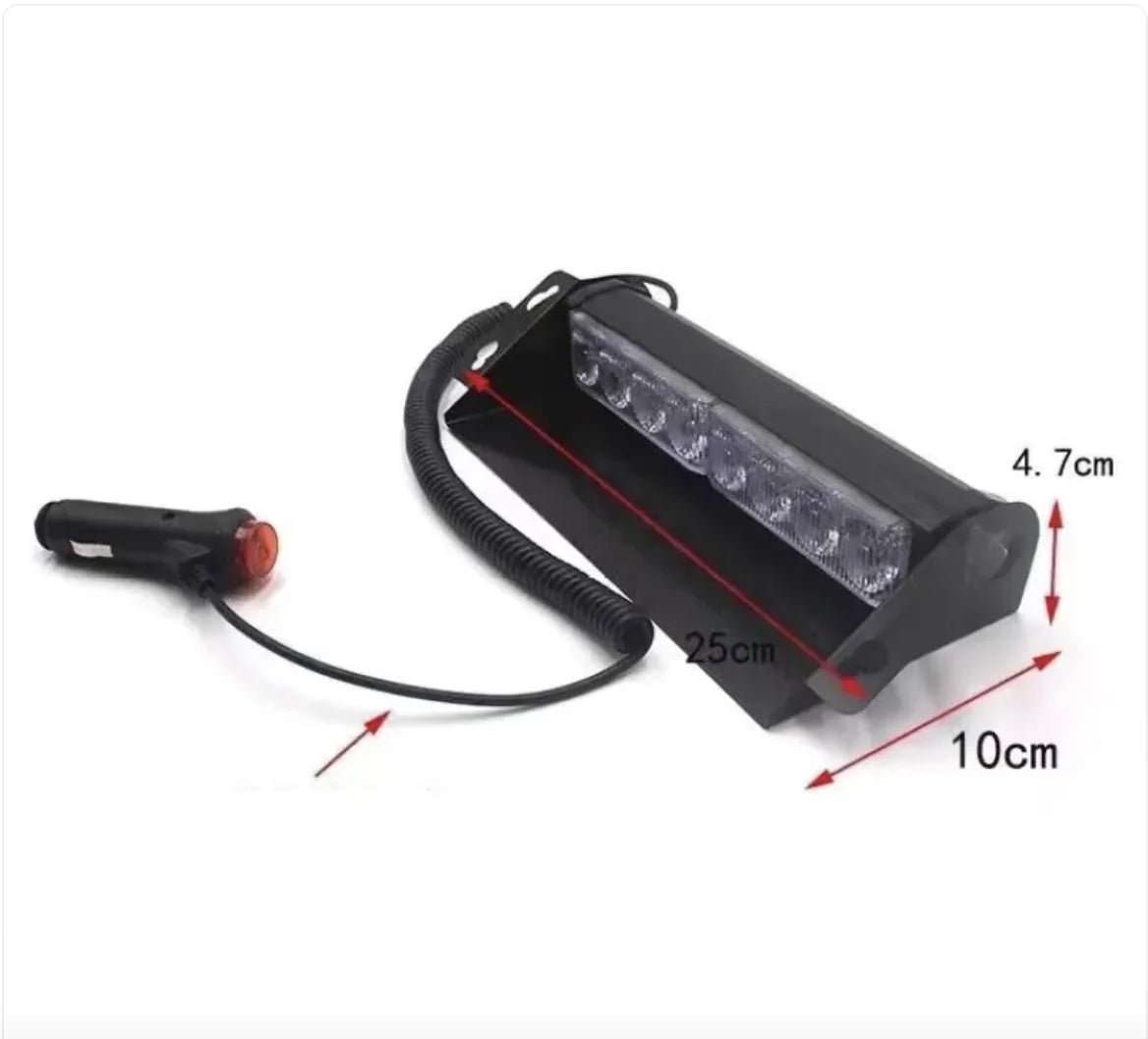 Front Windshield Shovel with 8-LED Red & Blue Flashing Lights WEM Support (www.WEM.support)