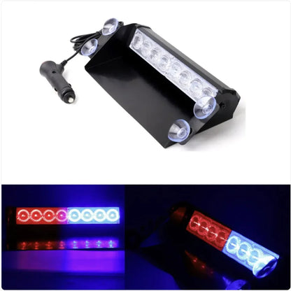 Front Windshield Shovel with 8-LED Red & Blue Flashing Lights WEM Support (www.WEM.support)