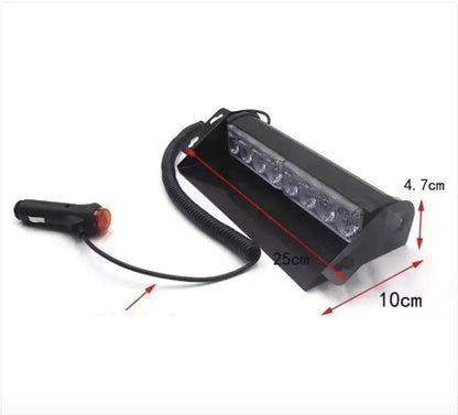 Front Windshield Shovel with 8-LED Red & Blue Flashing Lights WEM Support (www.WEM.support)
