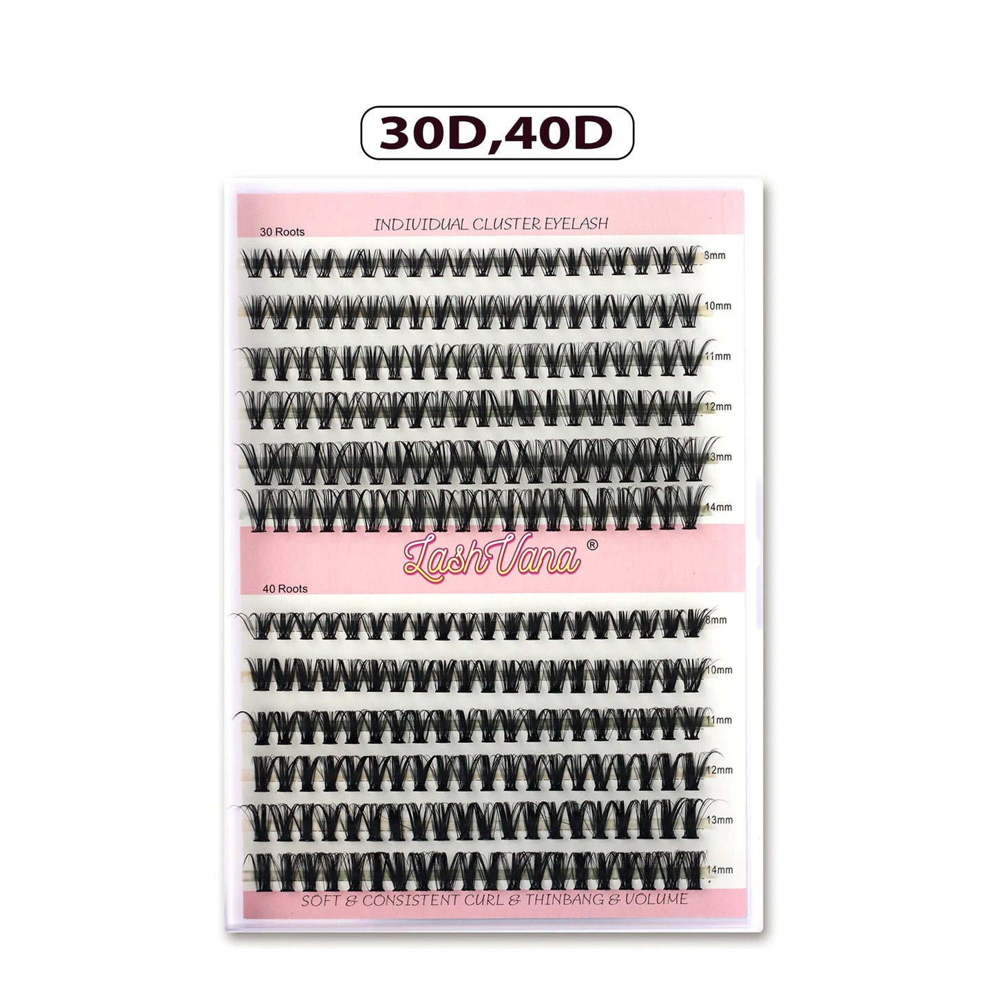 DIY Eyelash Extension Kit - 240pcs Cluster Lash with Bond & Seal WEM Support (www.WEM.support)