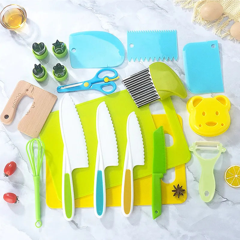 Children's Plastic Kitchen Tools Set WEM Support (www.WEM.support)