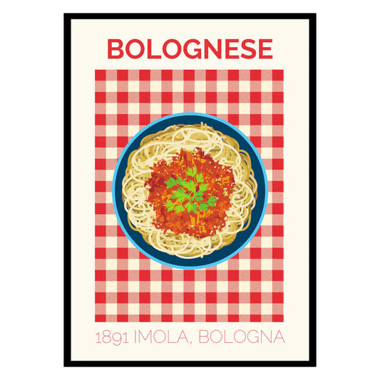 Pasta Bolognese Poster WEM Support (www.WEM.support)