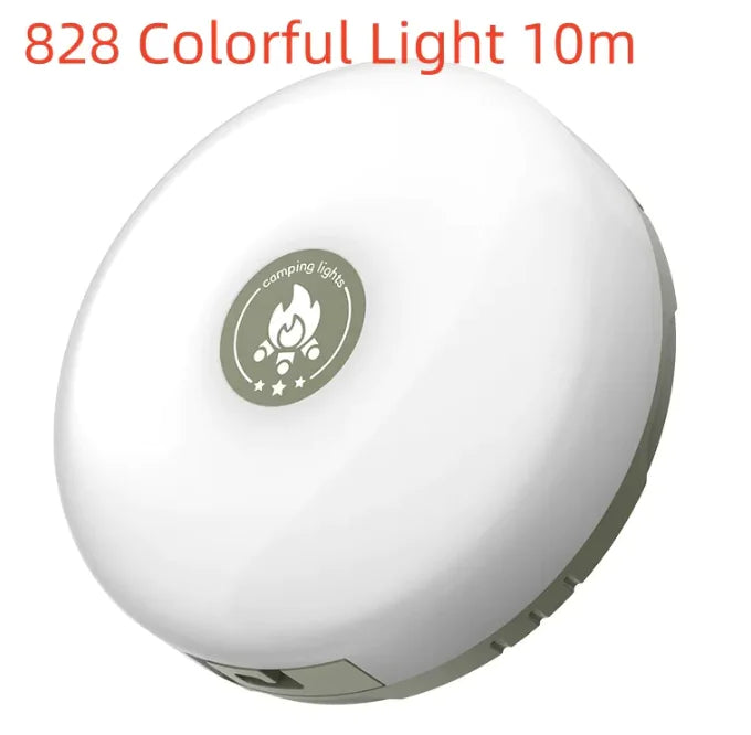 Multifunctional Camping Lantern Rechargeable Outdoor Tent Seven-color Atmosphere String WEM Support (www.WEM.support)