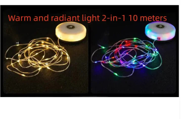 Multifunctional Camping Lantern Rechargeable Outdoor Tent Seven-color Atmosphere String WEM Support (www.WEM.support)