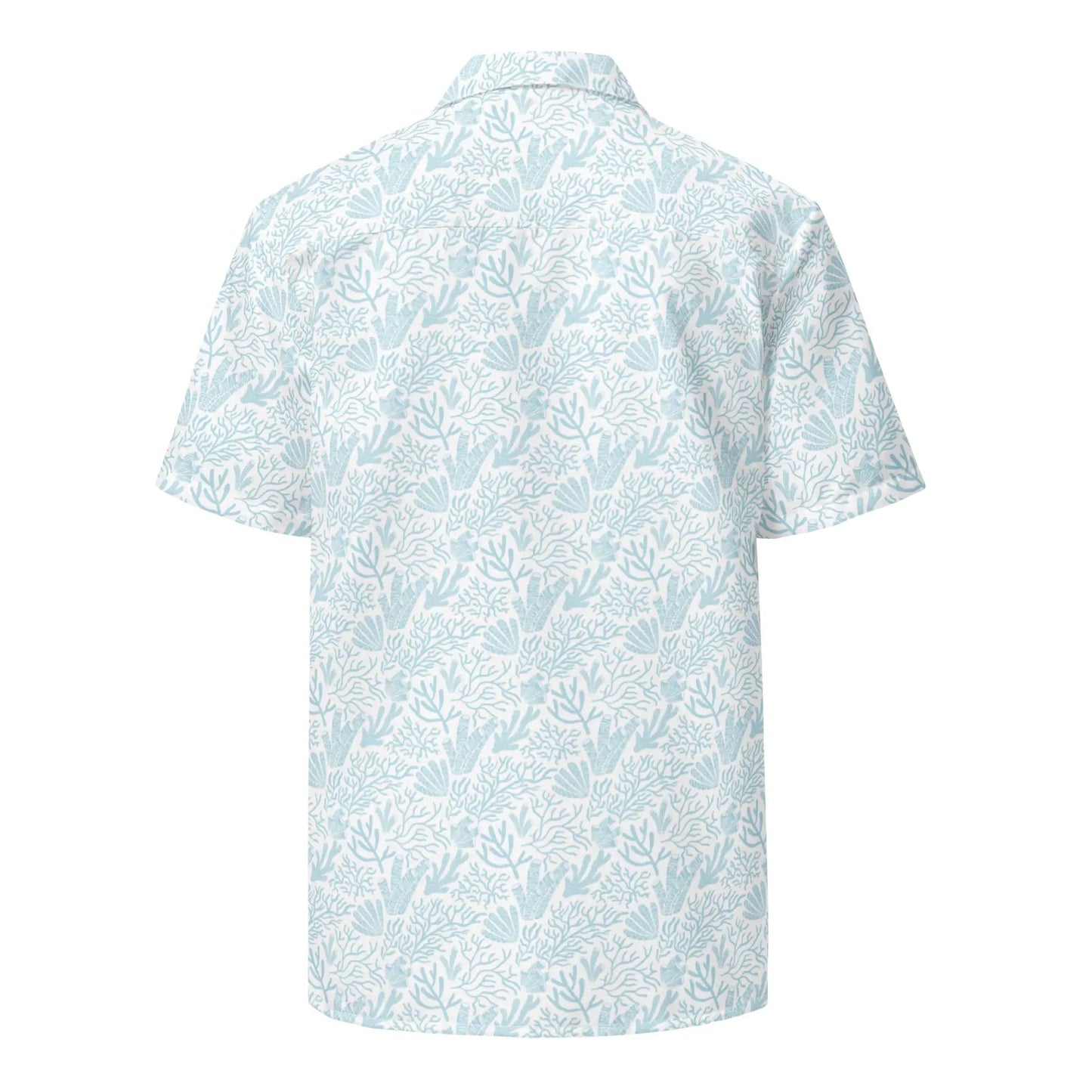 Coral Reef Resort Button Down Hawaiian Shirt - Coastal Summer 2024 Collection WEM Support (www.WEM.support)