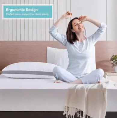 Cooling Broken Memory Foam Bed Pillow WEM Support (www.WEM.support)