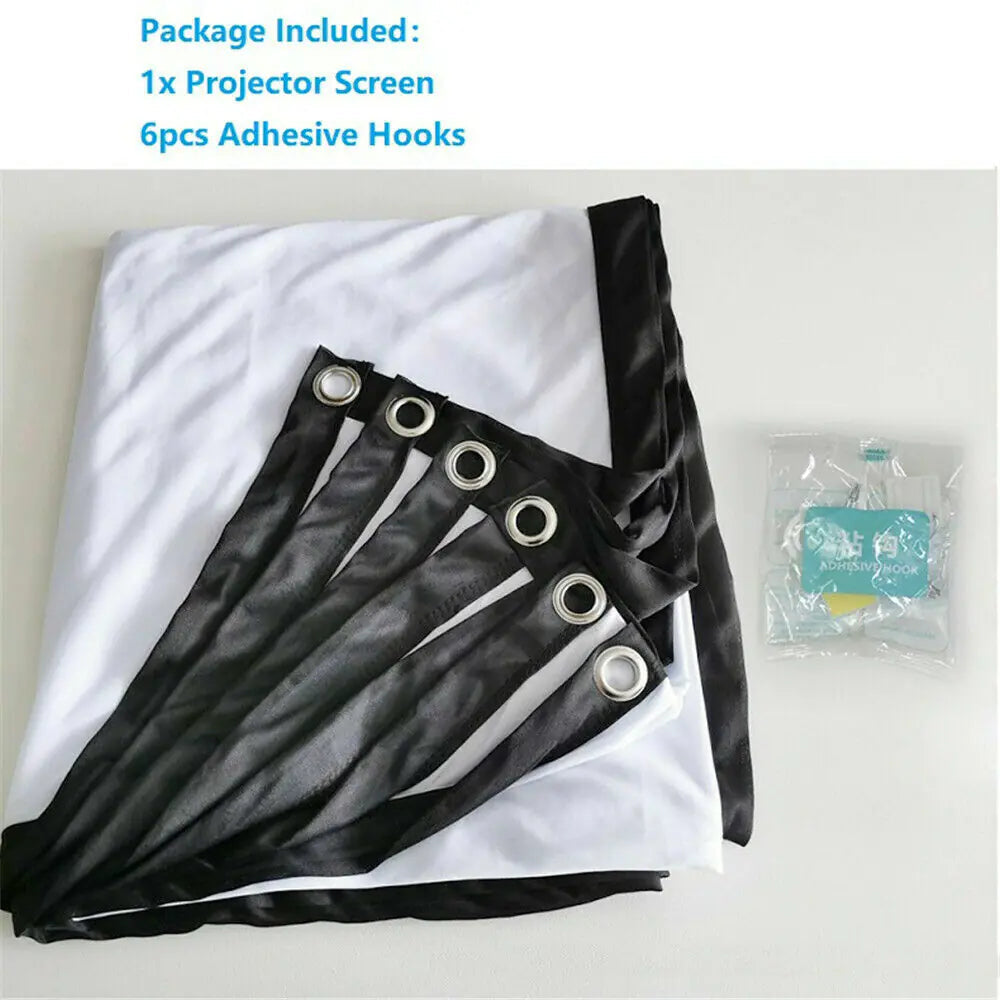 Portable Foldable Projector Screen 16:9 HD Outdoor Home Cinema Theater 3D Movie WEM Support (www.WEM.support)