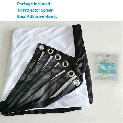 Portable Foldable Projector Screen 16:9 HD Outdoor Home Cinema Theater 3D Movie WEM Support (www.WEM.support)