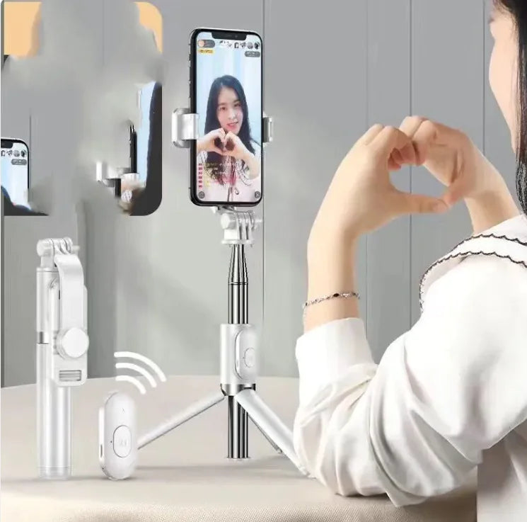 Portable Bluetooth Selfie Stick & Tripod with Fill Light for Apple Devices WEM Support (www.WEM.support)