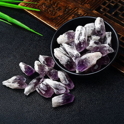 Natural White Purple Citrine Rough Stones WEM Support (www.WEM.support)
