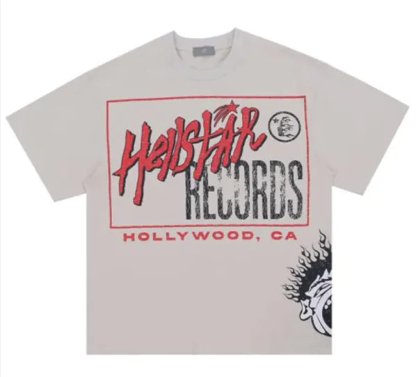 Oversize Alphabet Graffiti Print Short Sleeve T-shirt WEM Support (www.WEM.support)