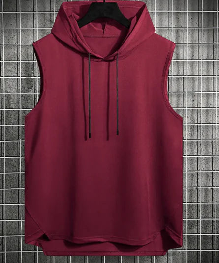 Men's Hong Kong Style Casual Hoodie Vest WEM Support (www.WEM.support)