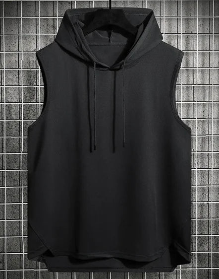 Men's Hong Kong Style Casual Hoodie Vest WEM Support (www.WEM.support)