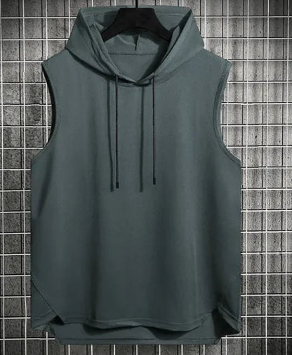 Men's Hong Kong Style Casual Hoodie Vest WEM Support (www.WEM.support)