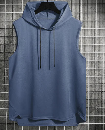 Men's Hong Kong Style Casual Hoodie Vest WEM Support (www.WEM.support)