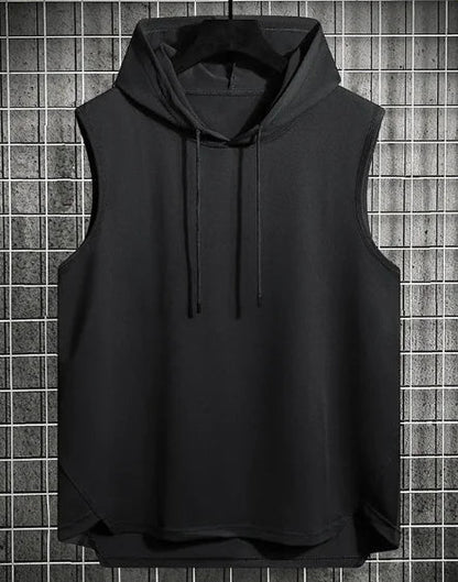 Men's Hong Kong Style Casual Hoodie Vest WEM Support (www.WEM.support)