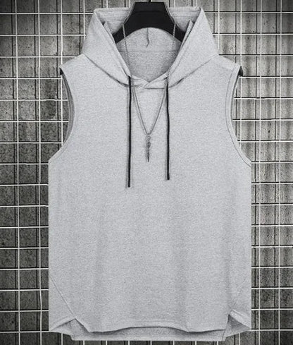 Men's Hong Kong Style Casual Hoodie Vest WEM Support (www.WEM.support)