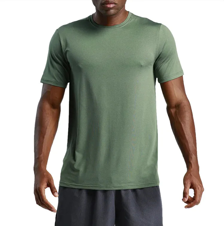 Men's Running Workout Short Sleeve Shirt WEM Support (www.WEM.support)