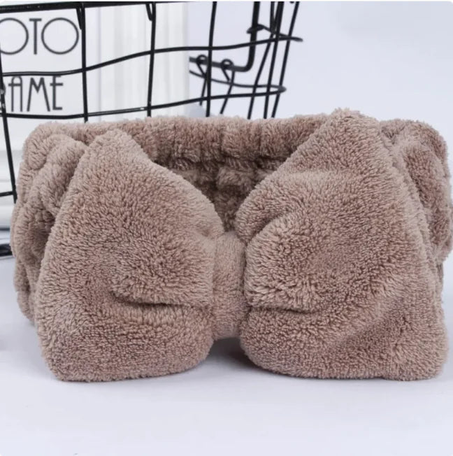 Cozy Coral Fleece Headband WEM Support (www.WEM.support)