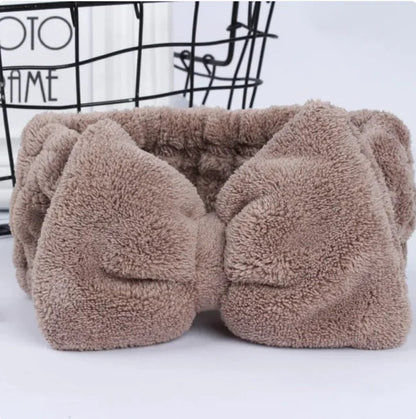 Cozy Coral Fleece Headband WEM Support (www.WEM.support)